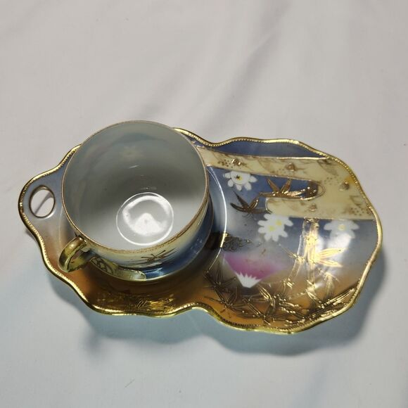 Vintage Shofu Hand-Painted Tea Set Japanese Porcelain Collectible Traditional - Picture 9 of 13